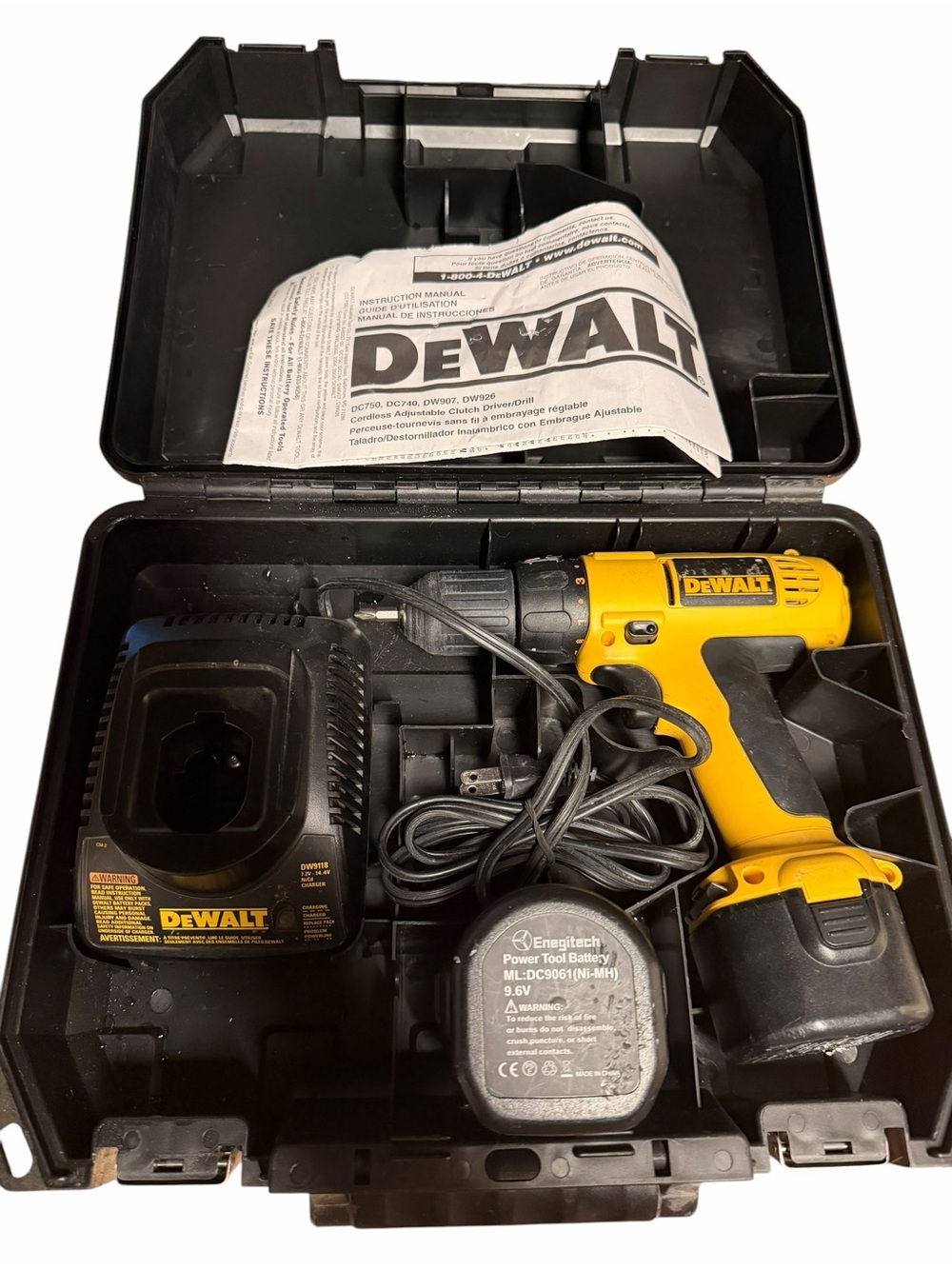 Dewalt DC750 9.6V 3/8" (10mm) Cordless Compact Drill/Driver